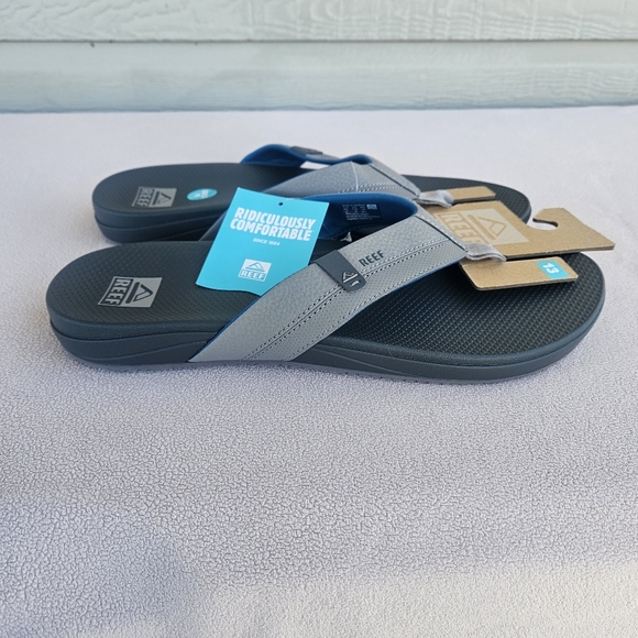 Reef Cushion Spring 2.0 Flip Flop Sandals Men SZ 13 Grey Shadow Comfort Slip-On main image 4